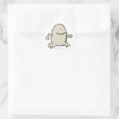 Sticker Rond yeti (Sac)