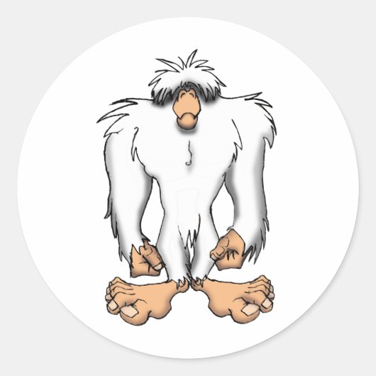 STICKER ROND YETI (Devant)