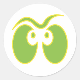 Sticker Rond yeux de fantôme effrayants
