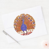 Sticker Rond Yeux de l'Inde (brun) (Enveloppe)