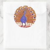 Sticker Rond Yeux de l'Inde (brun) (Sac)