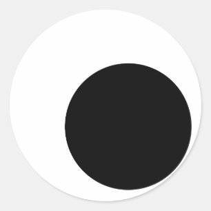 Sticker Rond Yeux écarquillés (aucune frontière, dans le