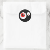 Sticker Rond Yeux rouges (Sac)