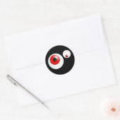Sticker Rond Yeux rouges (Enveloppe)