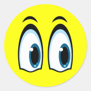 STICKER ROND YEUX SURPRIS