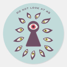 Yeux-trou-clé paranoïaque antisocial