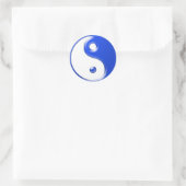 Sticker Rond Yin bleu Yang (Sac)