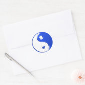 Sticker Rond Yin bleu Yang (Enveloppe)