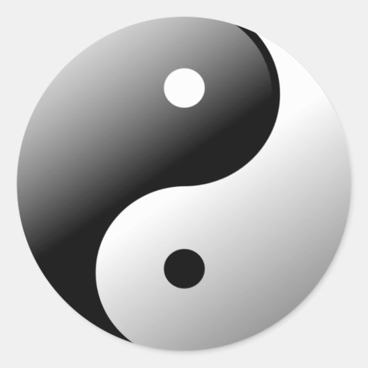 Sticker Rond Yin et Yang (Devant)