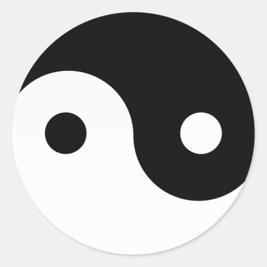 Sticker Rond Yin et Yang (Devant)