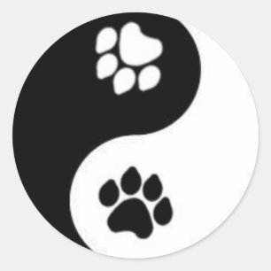 Sticker Rond Yin et Yang