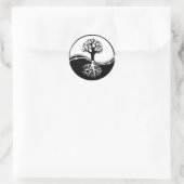 Sticker Rond Yin et yang arbre de vie (Sac)