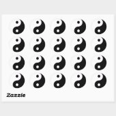 Sticker Rond Yin Yang (Feuille)