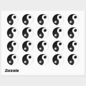 Sticker Rond Yin-yang (Feuille)
