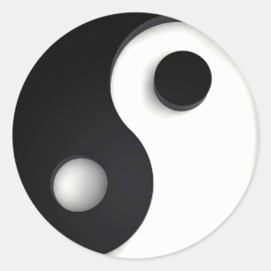 Sticker Rond Yin-yang