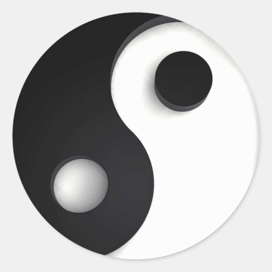 Sticker Rond Yin-yang (Devant)