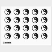 Sticker Rond Yin Yang (Feuille)