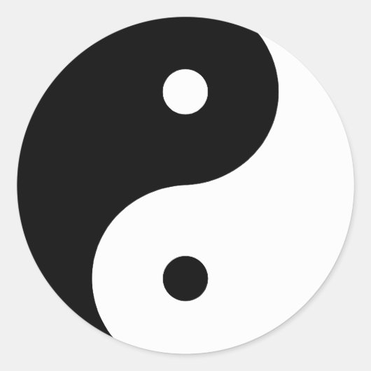 Sticker Rond Yin Yang (Devant)