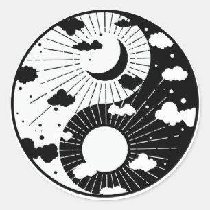 Sticker Rond Yin Yang