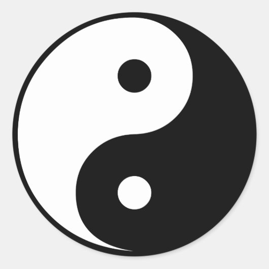Sticker Rond Yin Yang (Devant)