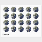 Sticker Rond Yin yang (Feuille)