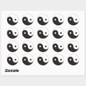 Sticker Rond Yin Yang (Feuille)