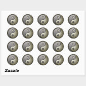 Sticker Rond Yin Yang (Feuille)