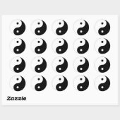 Sticker Rond Yin Yang (Feuille)