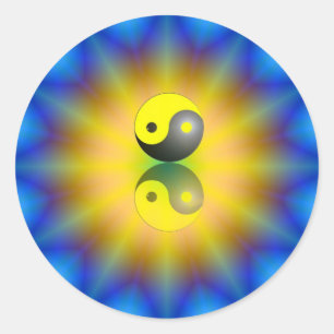 Sticker Rond Yin Yang