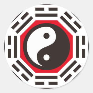 STICKER ROND YIN & YANG