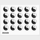 Sticker Rond Yin Yang (Feuille)