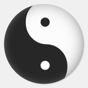 Sticker Rond Yin Yang