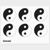 Sticker Rond Yin Yang (Feuille)