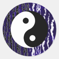 Yin Yang Bleu Tranquillité Zen Énergie Chi Fête
