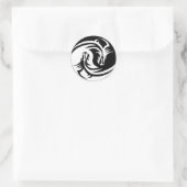 Sticker Rond Yin Yang Dragon (Sac)