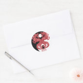 Sticker Rond Yin Yang Dragon 3 (Enveloppe)