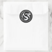Sticker Rond Yin Yang Dragons (Sac)