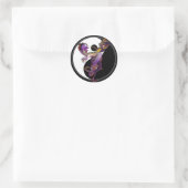 Sticker Rond Yin Yang et les dragons Danse de l'Amour (Sac)