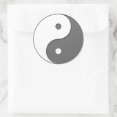 Sticker Rond Yin Yang - gris 1 (Sac)