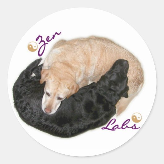 Sticker Rond Yin Yang Labs (Devant)