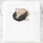 Sticker Rond Yin Yang Labs (Sac)