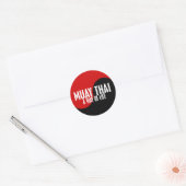 Sticker Rond Yin Yang Muay Thai 1 (Enveloppe)