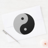 Sticker Rond Yin Yang - noir (Enveloppe)