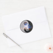 Sticker Rond Yin Yang Paw Cosmic (Enveloppe)