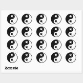 Sticker Rond Yin Yang Tennis De Table (Feuille)