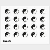 Sticker Rond Yin Yang transfère Le MUSÉE Zazzle Cadeaux (Feuille)