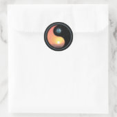 Sticker Rond Ying Yang Sunset (Sac)