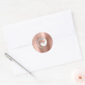 Sticker Rond Ying Yang Symbole Balance Grey Blush Pace Spiritue (Enveloppe)