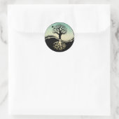 Sticker Rond Ying Yang Tree of Life (Sac)