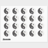 Sticker Rond yinyang (Feuille)